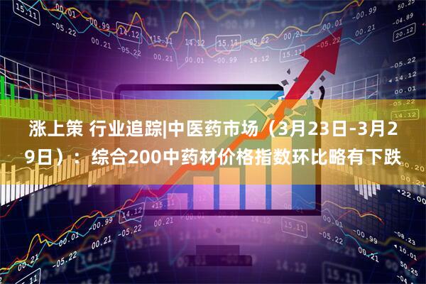 涨上策 行业追踪|中医药市场（3月23日-3月29日）：综合200中药材价格指数环比略有下跌